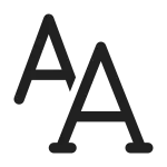 Text Font SVG Icon